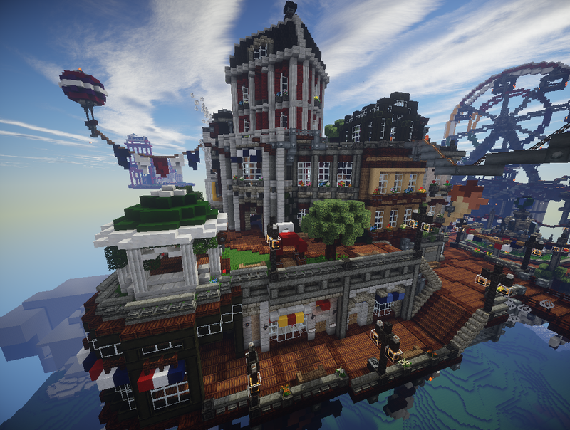 Illustration for article titled Bioshock Infinite's Floating City Built In Minecraft